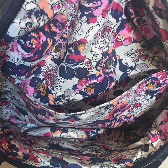 Vera Bradley Black and Pink Floral Crossbody Bag - Picture 12 of 15